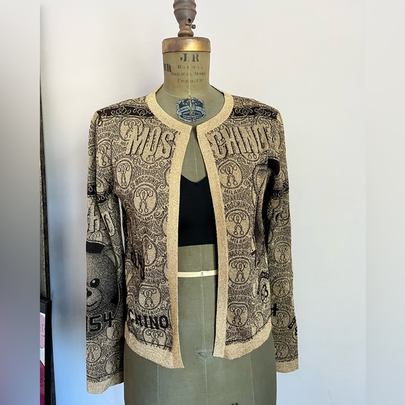 ❤️🔥RARE❤️🔥 Moschino Couture “Credit Card” Cardigan - Authentic Made in Italy - Picture 3 of 16